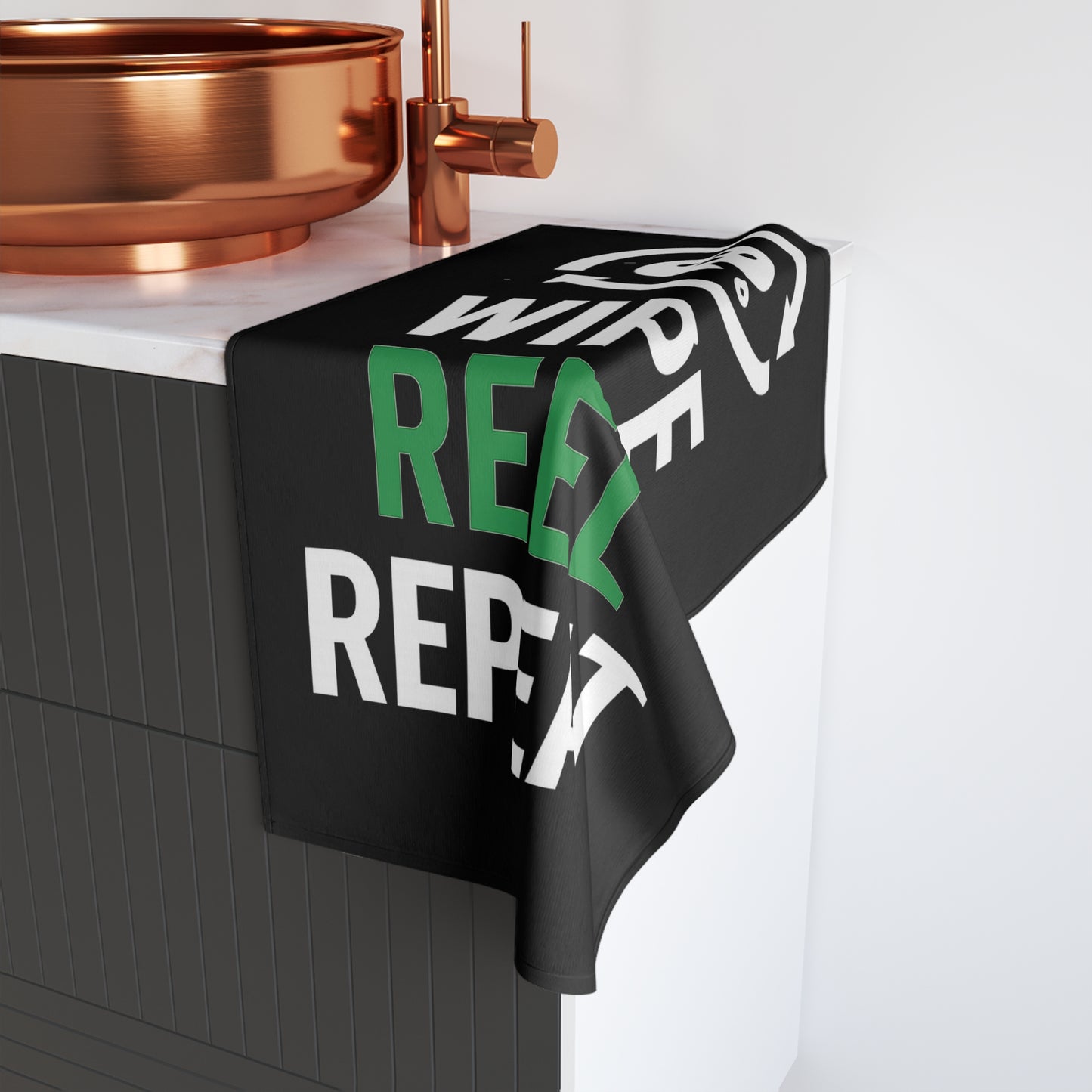 Wipe Reel Repeat Fishing Hand Towel