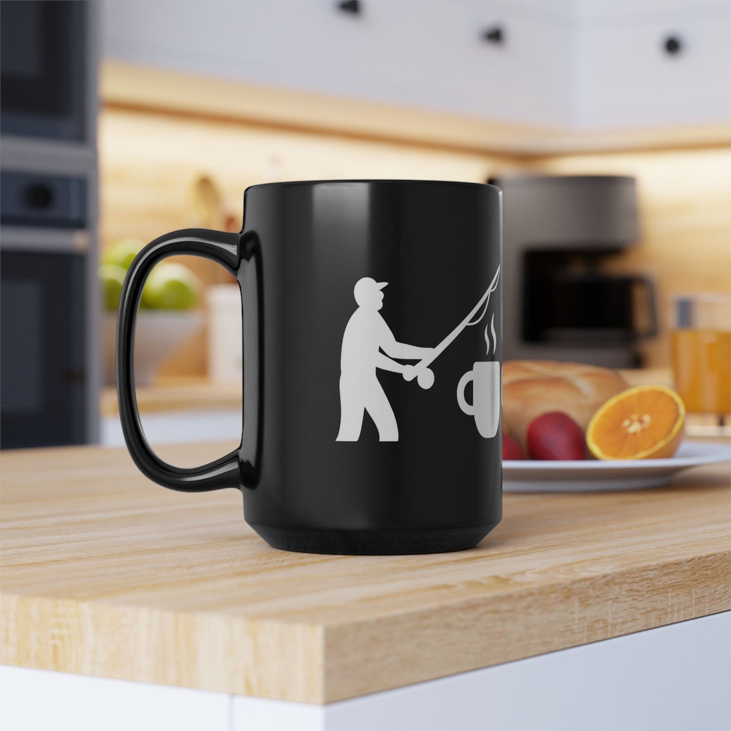 Cast First Coffee Later Fishing Mug