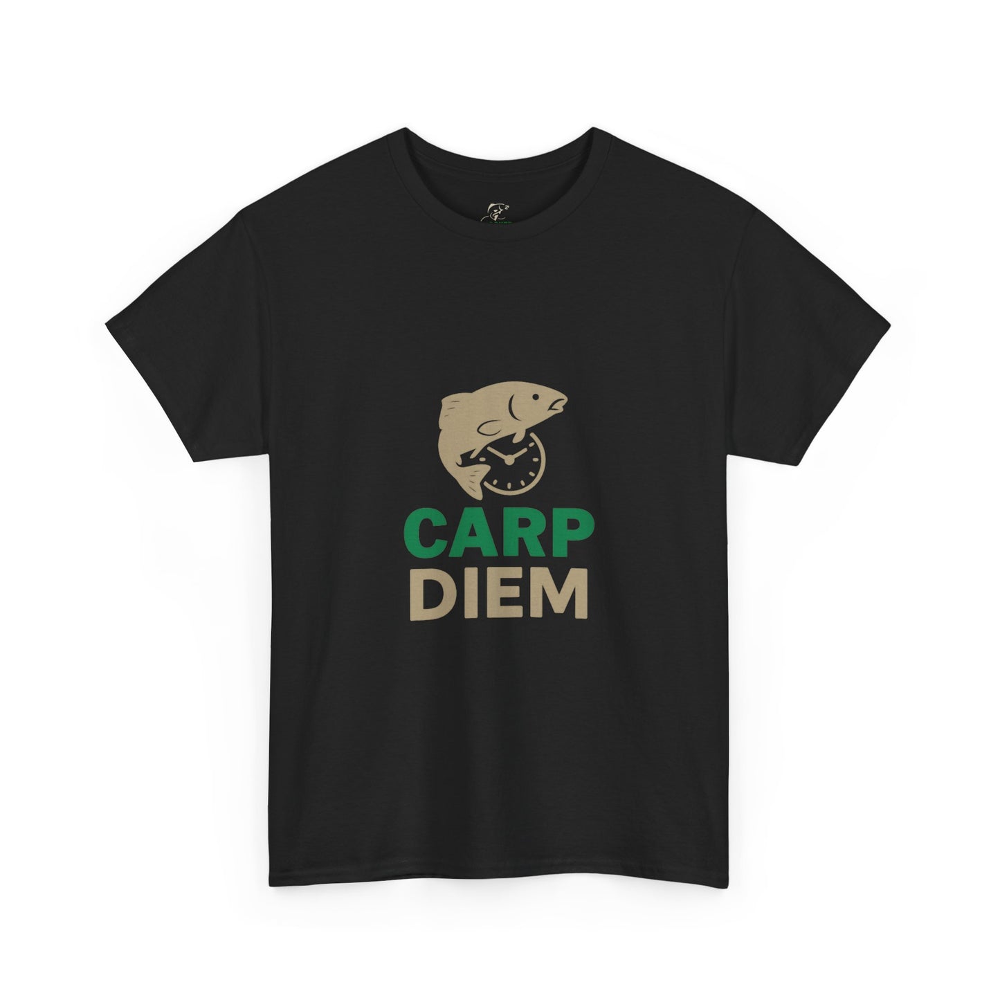 Carp Lover's Heavy Cotton Tee | Fishing Shirt, Outdoor Enthusiast Apparel, Perfect Gift for Fishermen, Carpe Diem, Nature Lover Merch
