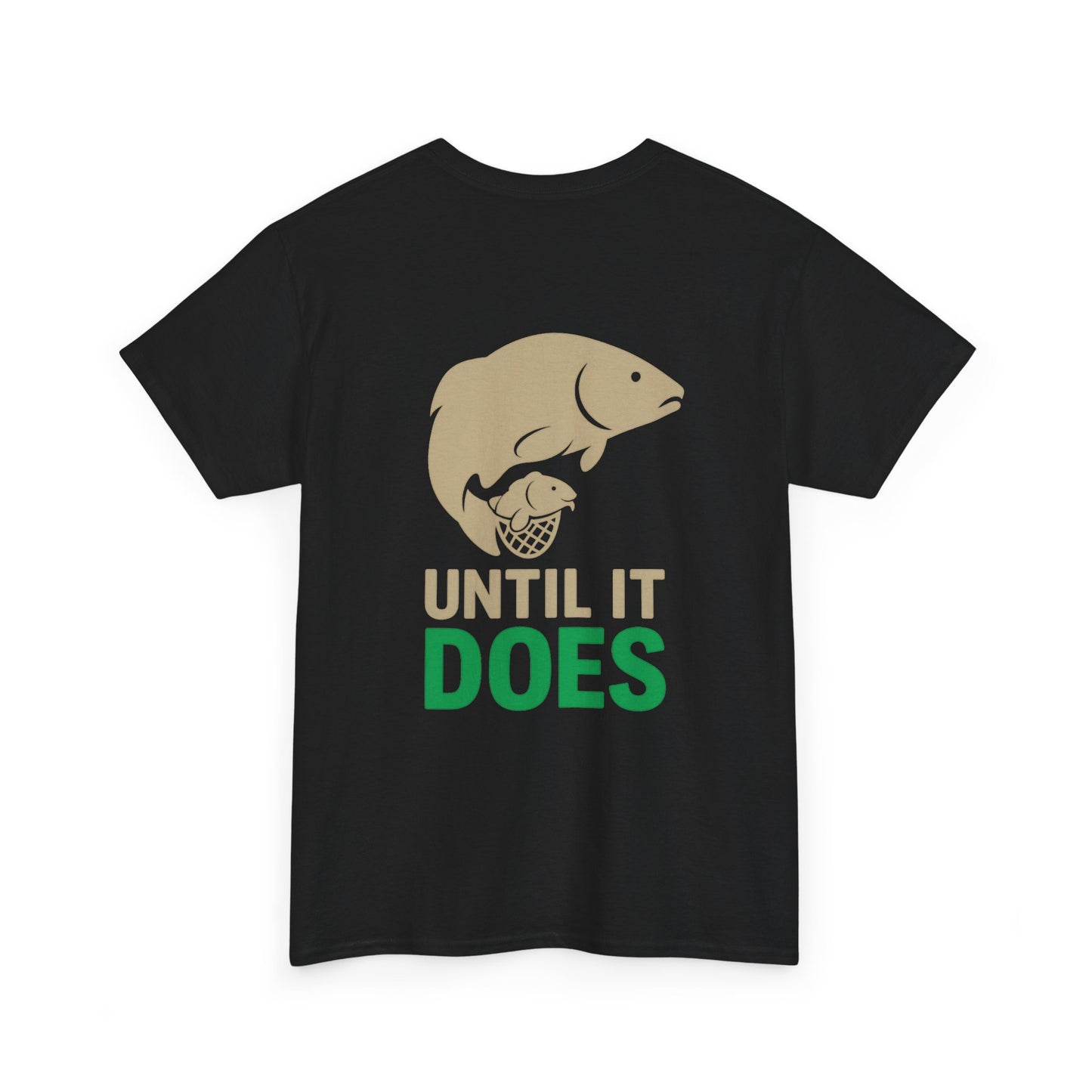 Funny Fishing Tee, Unisex Heavy Cotton Tee, Size Doesn't Matter Shirt, Fishing Gift, Humor Tee for Anglers