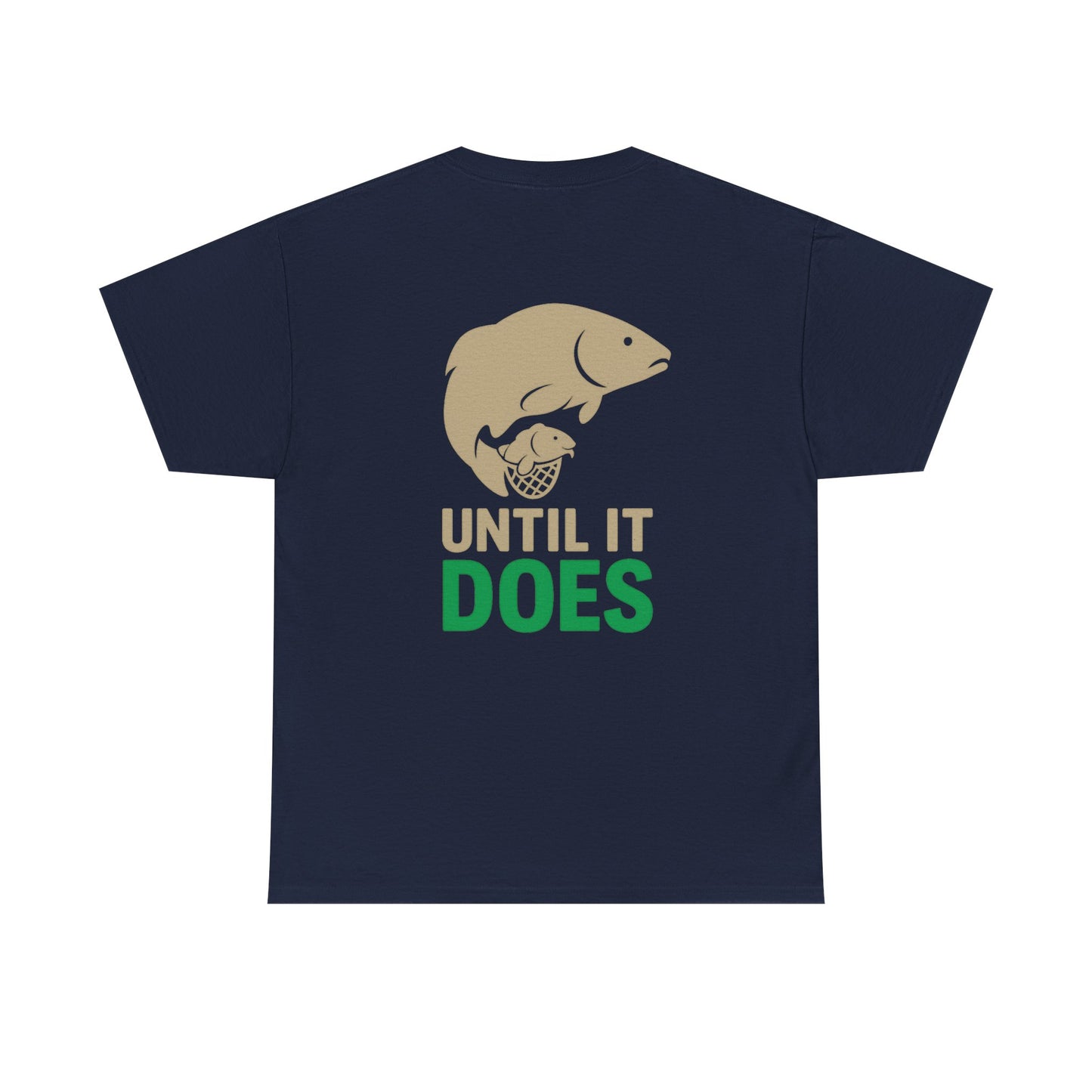 Funny Fishing Tee, Unisex Heavy Cotton Tee, Size Doesn't Matter Shirt, Fishing Gift, Humor Tee for Anglers