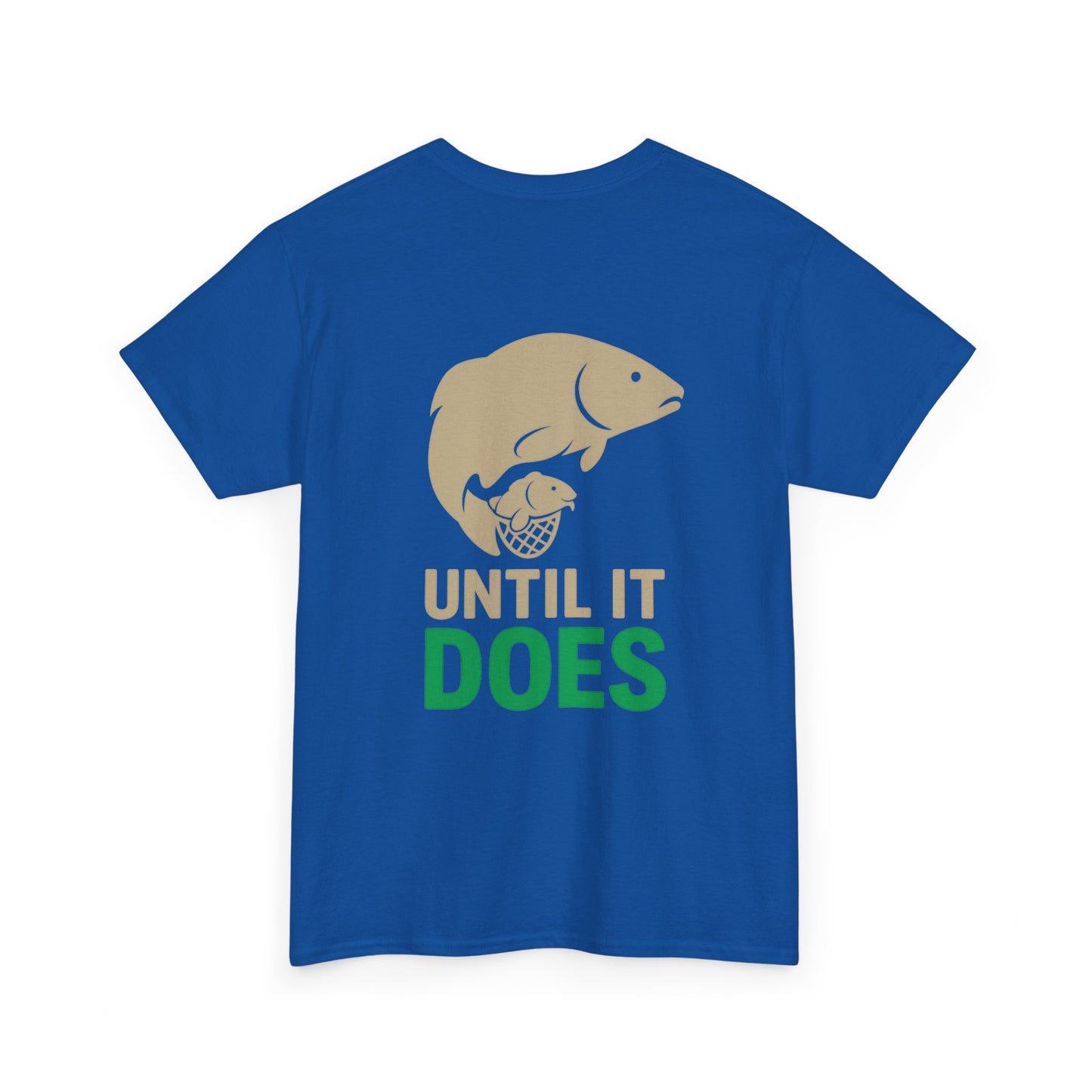 Funny Fishing Tee, Unisex Heavy Cotton Tee, Size Doesn't Matter Shirt, Fishing Gift, Humor Tee for Anglers