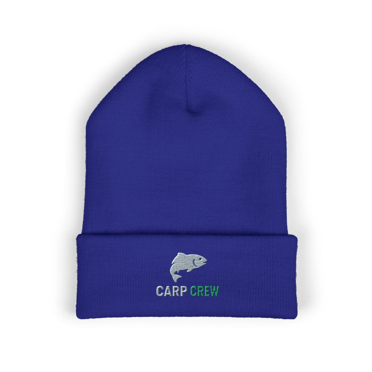 Classic Cuffed Beanie - Carp Crew Embroidered Winter Hat, Fishing Gift, Outdoor Accessory, Unisex Beanie, Warm Knit Cap