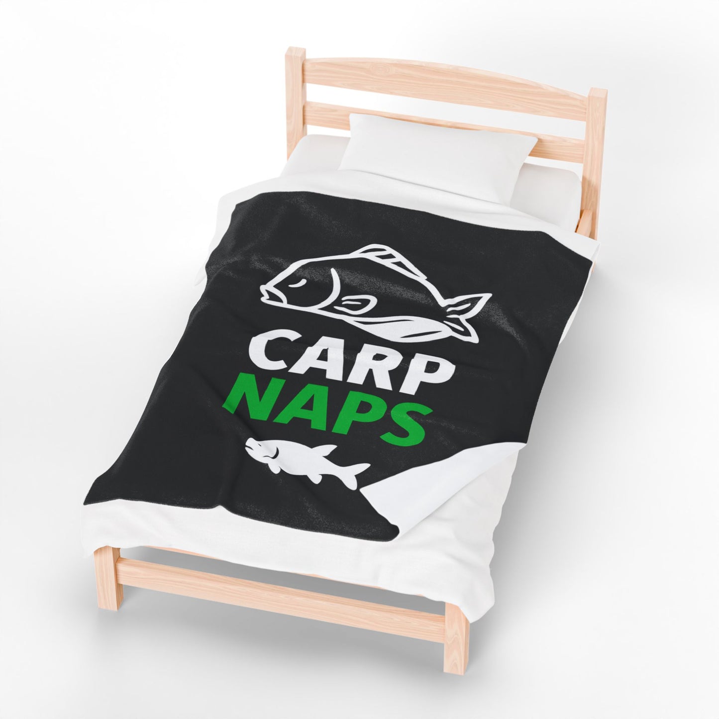 Carp Naps Fishing Plush Blanket