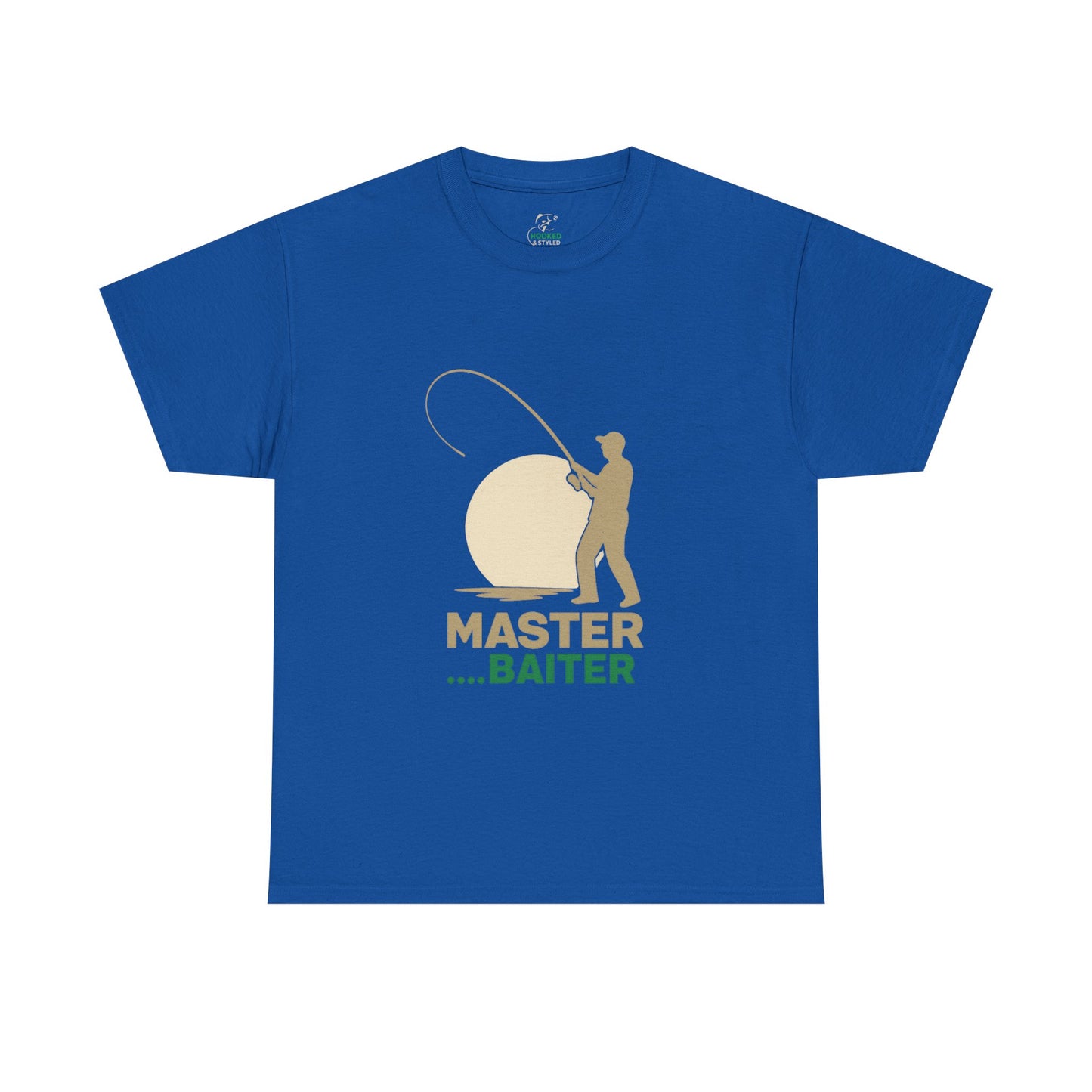 Fishing Humor Tee, Master Baiter Cotton T-Shirt, Gift for Fisherman, Casual Wear, Fishing Lover Shirt, Great for Outdoor Adventures