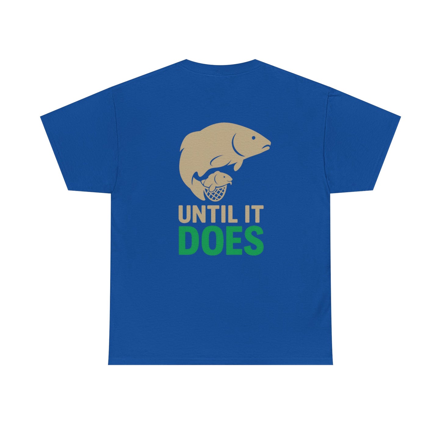 Funny Fishing Tee, Unisex Heavy Cotton Tee, Size Doesn't Matter Shirt, Fishing Gift, Humor Tee for Anglers