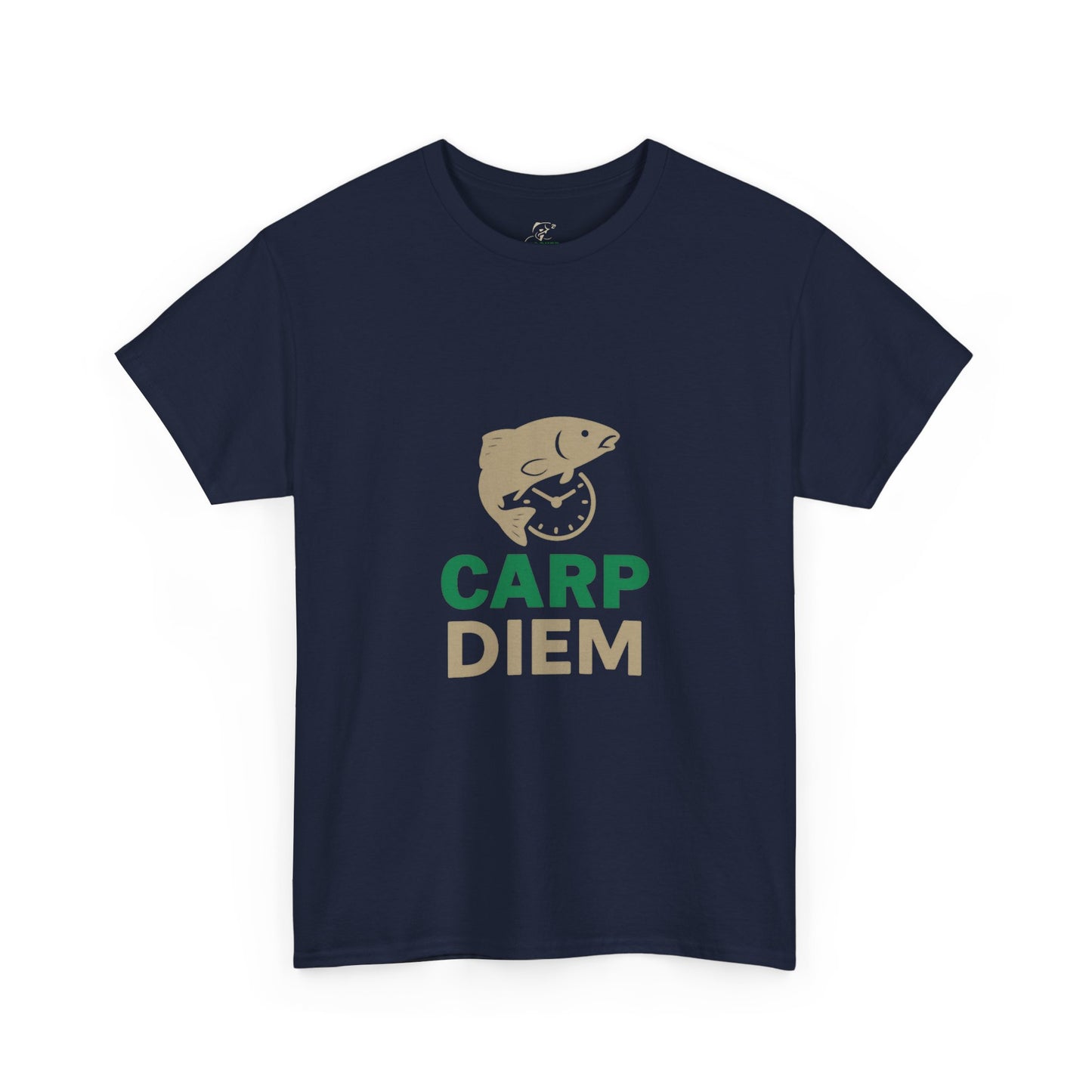 Carp Lover's Heavy Cotton Tee | Fishing Shirt, Outdoor Enthusiast Apparel, Perfect Gift for Fishermen, Carpe Diem, Nature Lover Merch