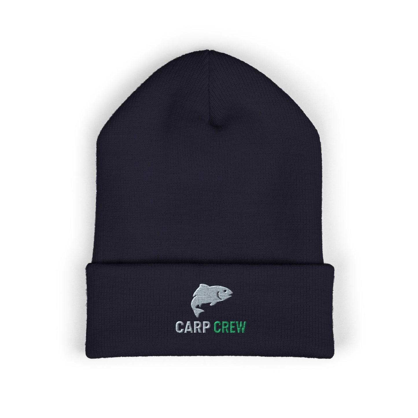 Classic Cuffed Beanie - Carp Crew Embroidered Winter Hat, Fishing Gift, Outdoor Accessory, Unisex Beanie, Warm Knit Cap