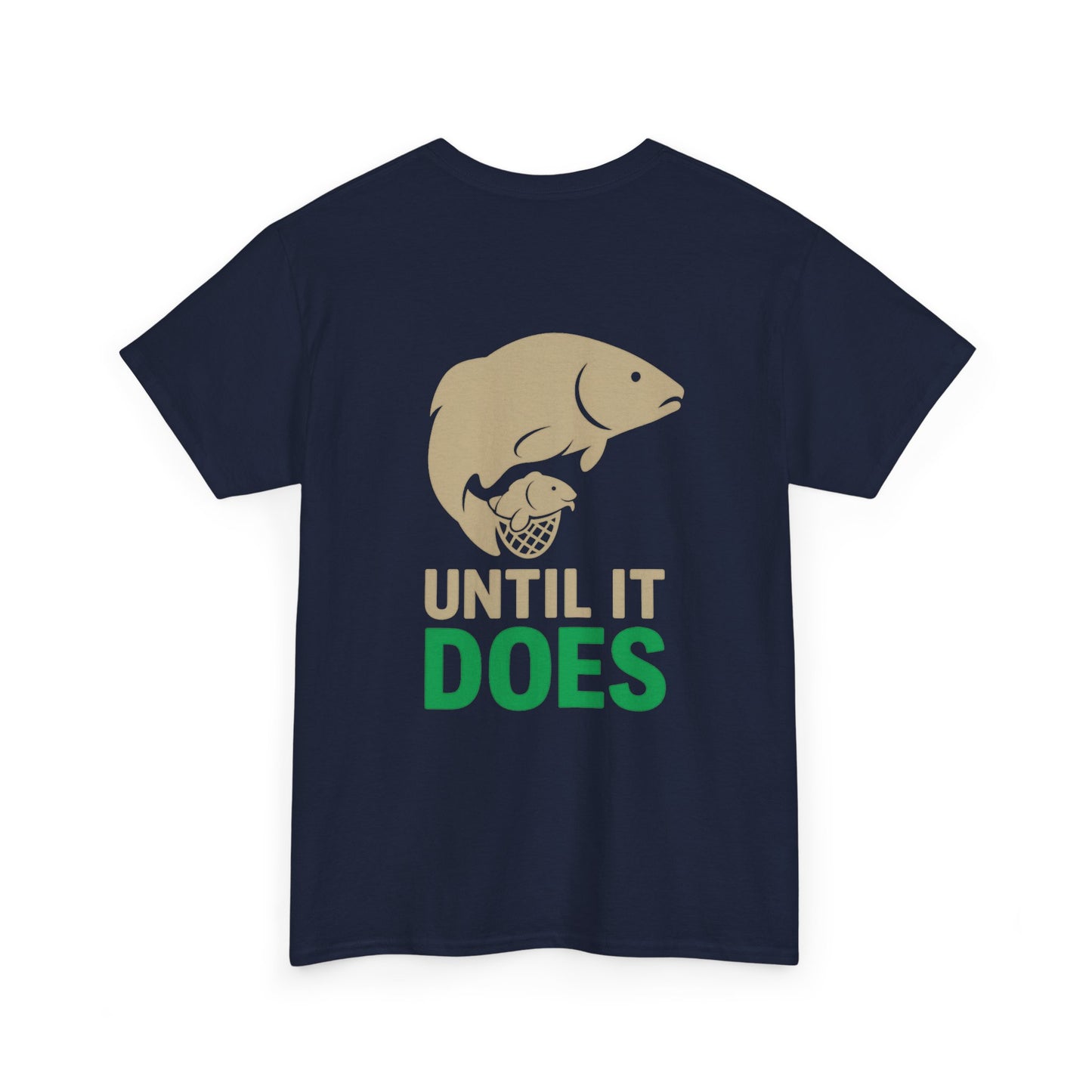 Funny Fishing Tee, Unisex Heavy Cotton Tee, Size Doesn't Matter Shirt, Fishing Gift, Humor Tee for Anglers