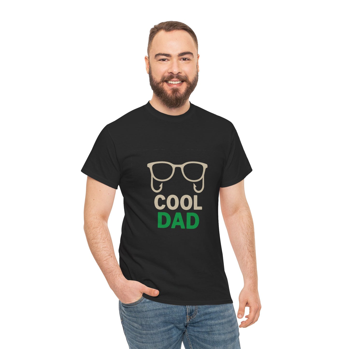 Cool Dad Unisex Heavy Cotton Tee - Perfect for Father's Day, Birthday Gift, Dad Jokes, Casual Wear, Fun Family Outings
