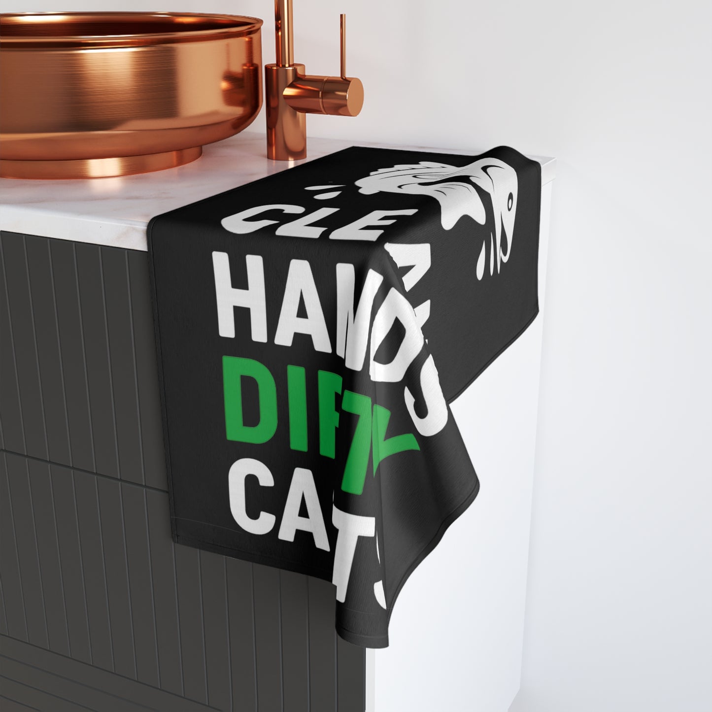 Clean Hands Dirty Cast Fishing Hand Towel