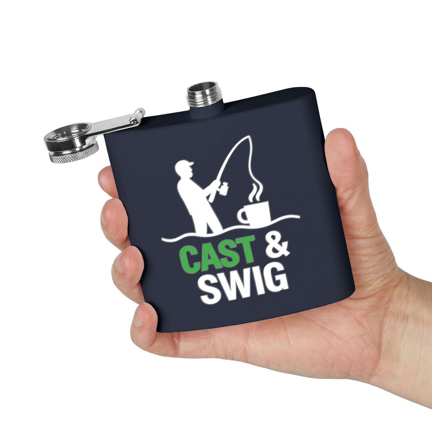 Cast a Swig Fishing Flask