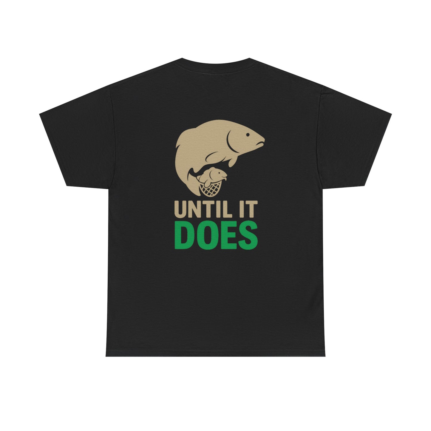 Funny Fishing Tee, Unisex Heavy Cotton Tee, Size Doesn't Matter Shirt, Fishing Gift, Humor Tee for Anglers