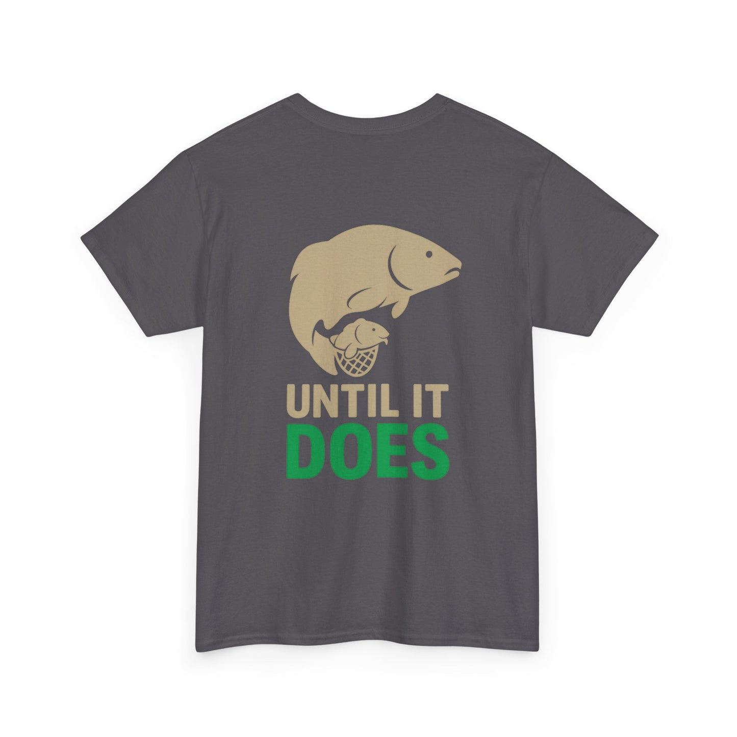 Funny Fishing Tee, Unisex Heavy Cotton Tee, Size Doesn't Matter Shirt, Fishing Gift, Humor Tee for Anglers