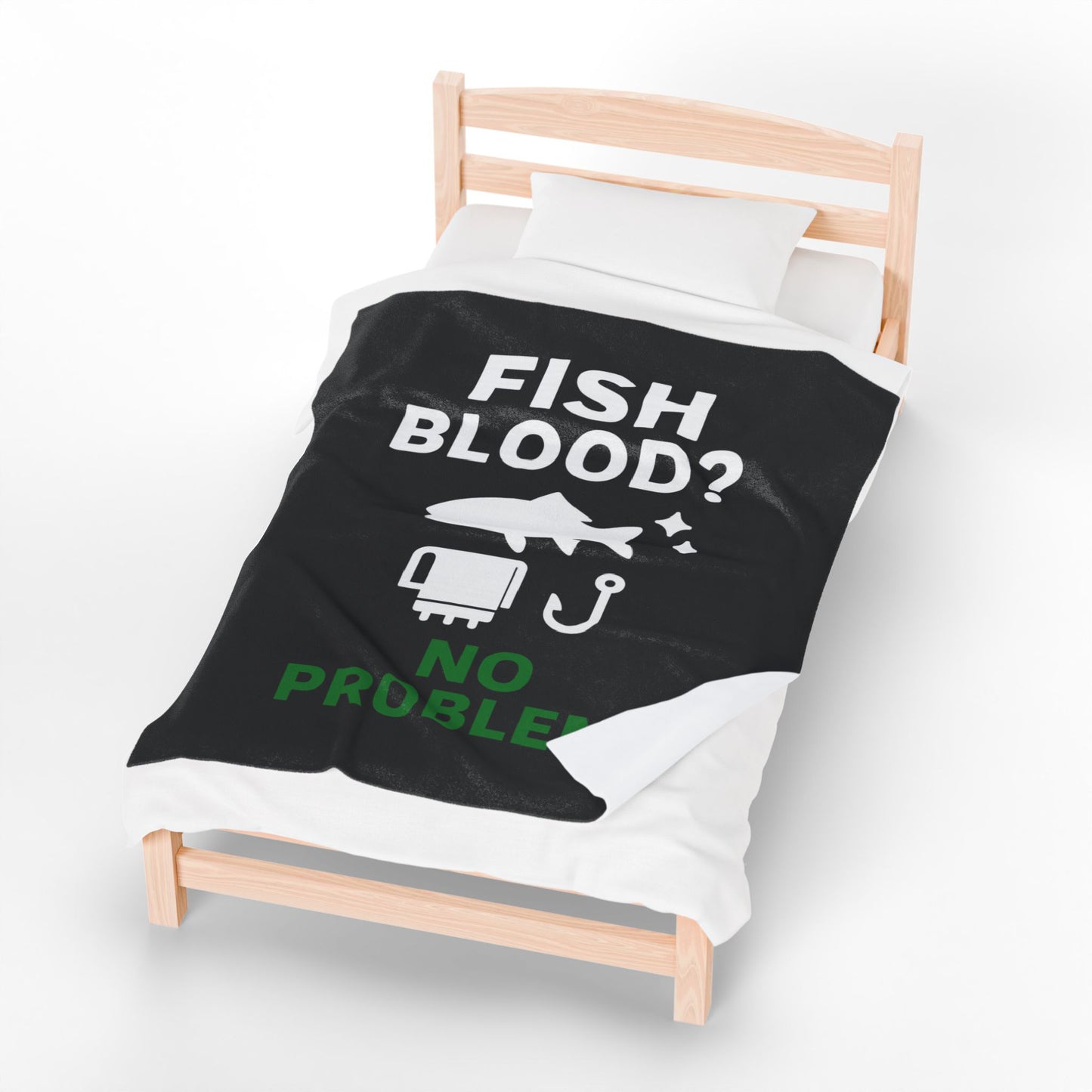 Fish Blood No Problem Fishing Blanket