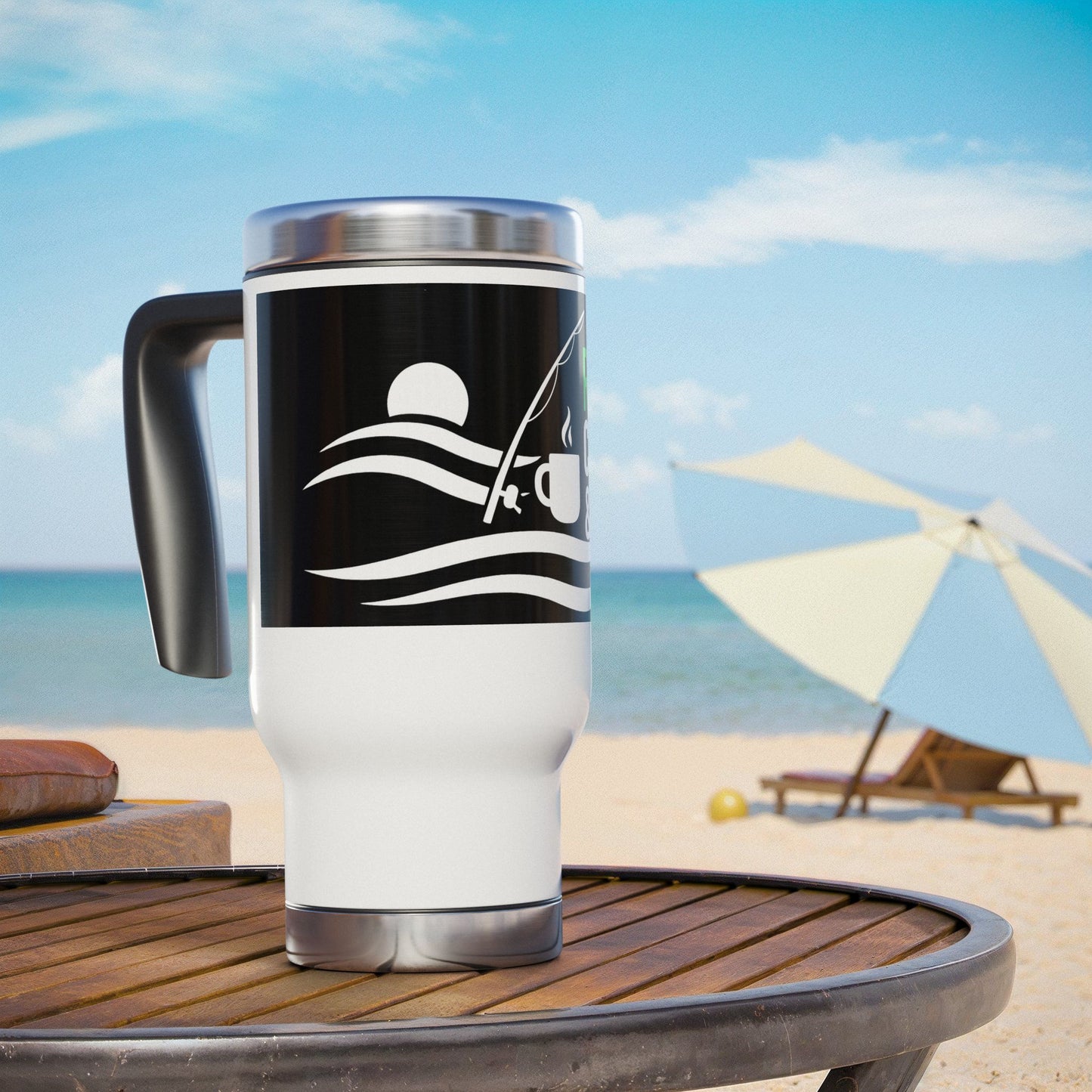 Rise Cast & Sip Fishing Travel Mug
