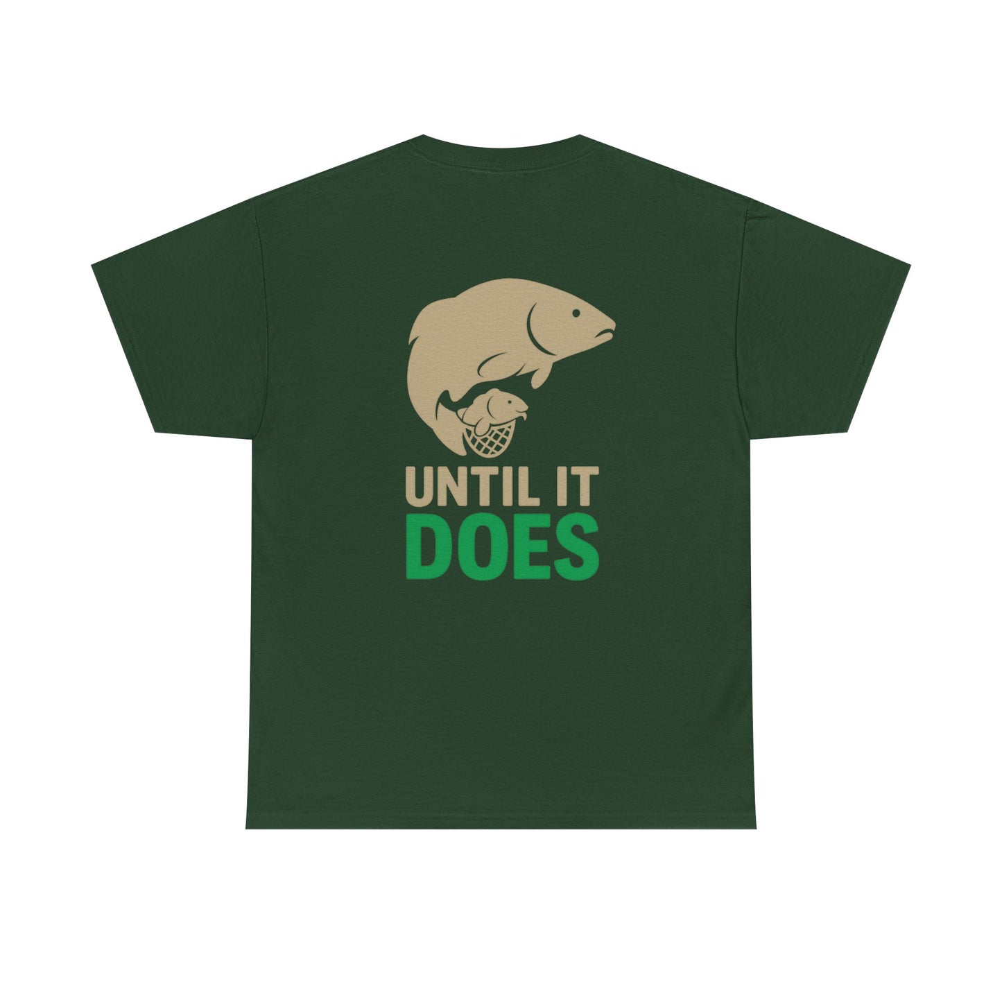 Funny Fishing Tee, Unisex Heavy Cotton Tee, Size Doesn't Matter Shirt, Fishing Gift, Humor Tee for Anglers