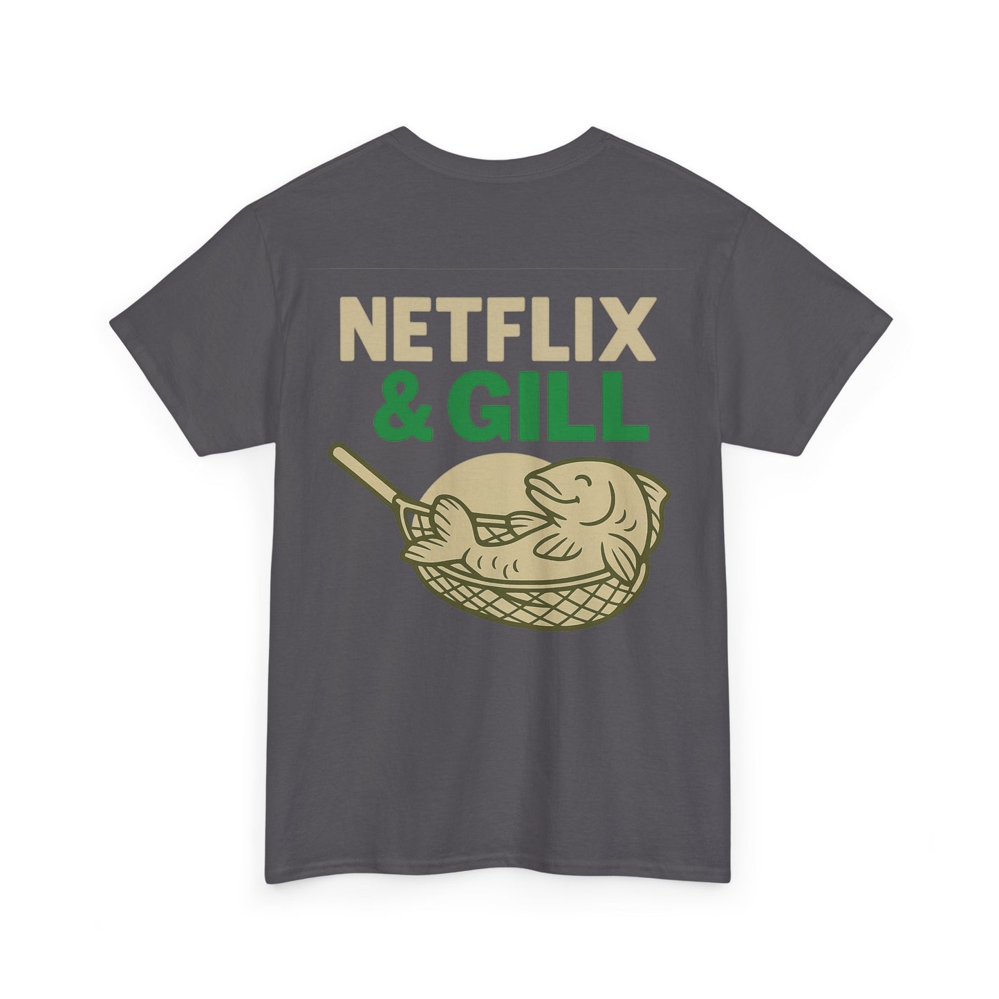 Netflix & Chill Fishing Tee, Unisex Cotton T-Shirt for Fishing Lovers, Gift for Anglers, Perfect for Outdoors, Casual Wear