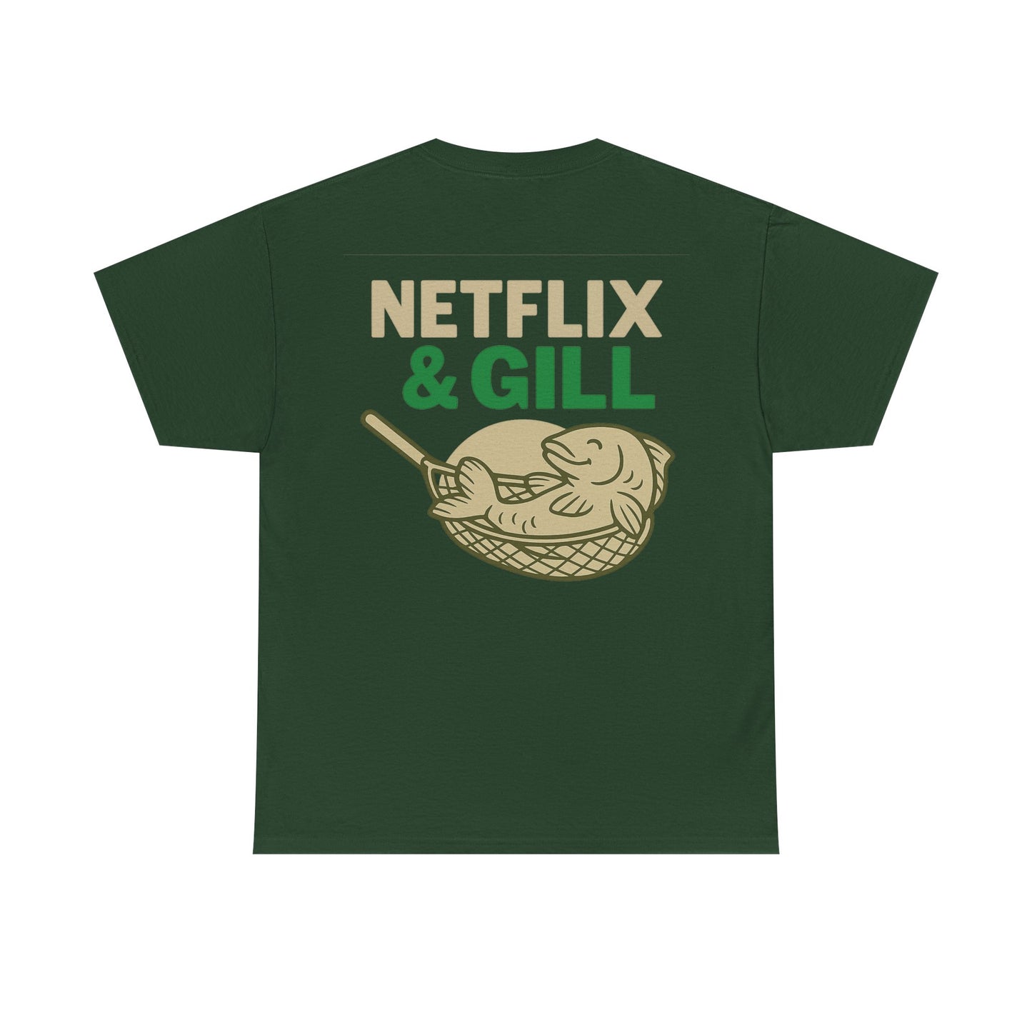 Netflix & Chill Fishing Tee, Unisex Cotton T-Shirt for Fishing Lovers, Gift for Anglers, Perfect for Outdoors, Casual Wear