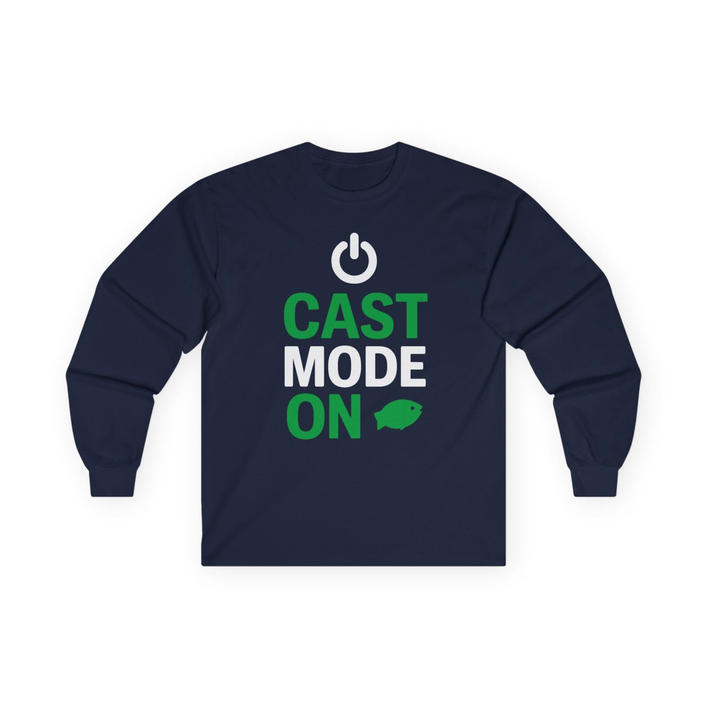 Cast Mode On Long Sleeve Tee – Front & Back