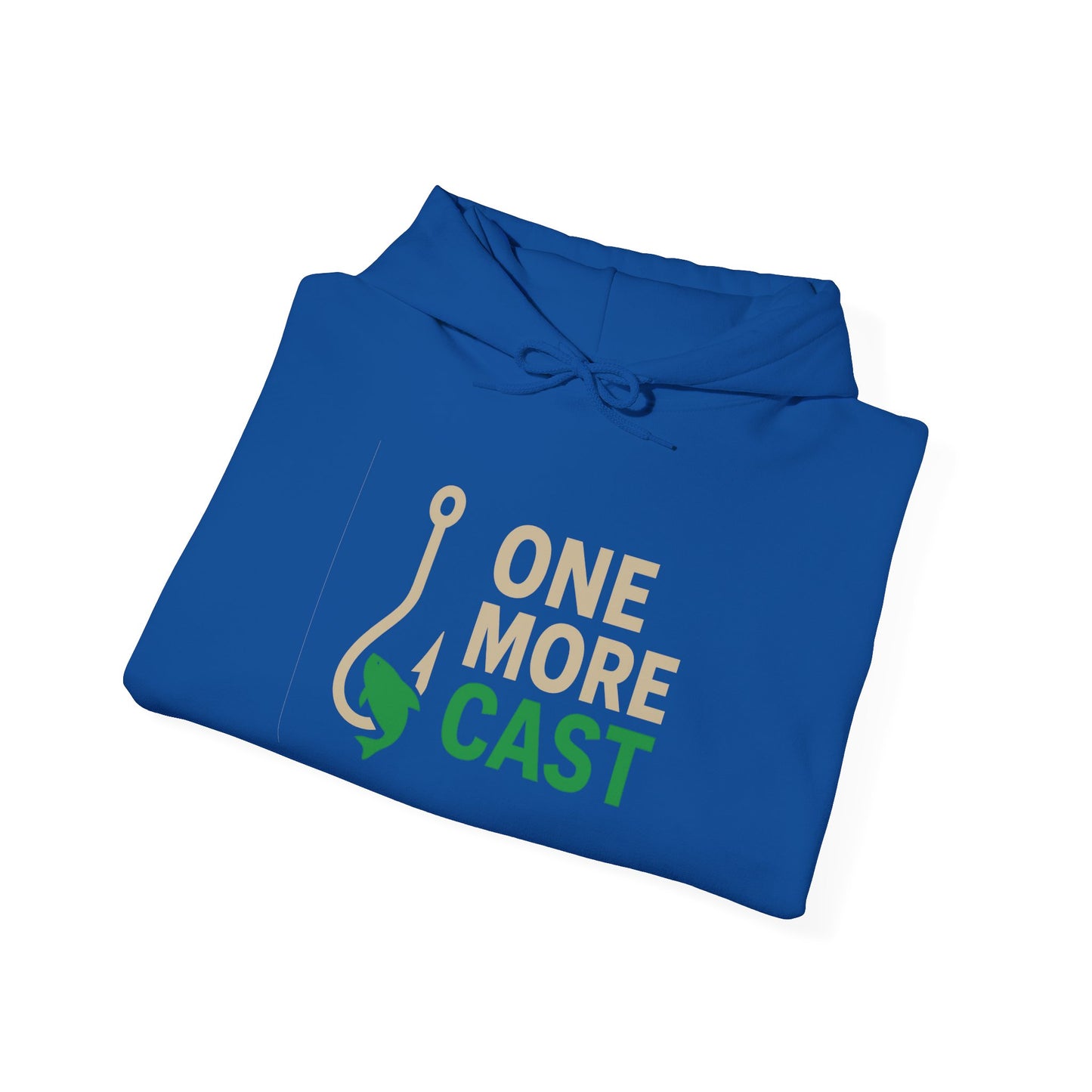 Fishing Themed Hoodie: Perfect for Anglers, One More Cast, Never Enough, Gift for Dad, Cozy Fishing Apparel