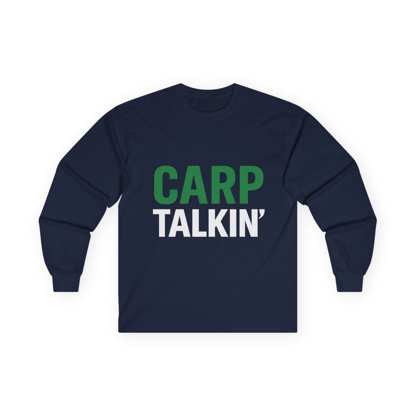 Carp Talking Long Sleeve Tee – Front & Back