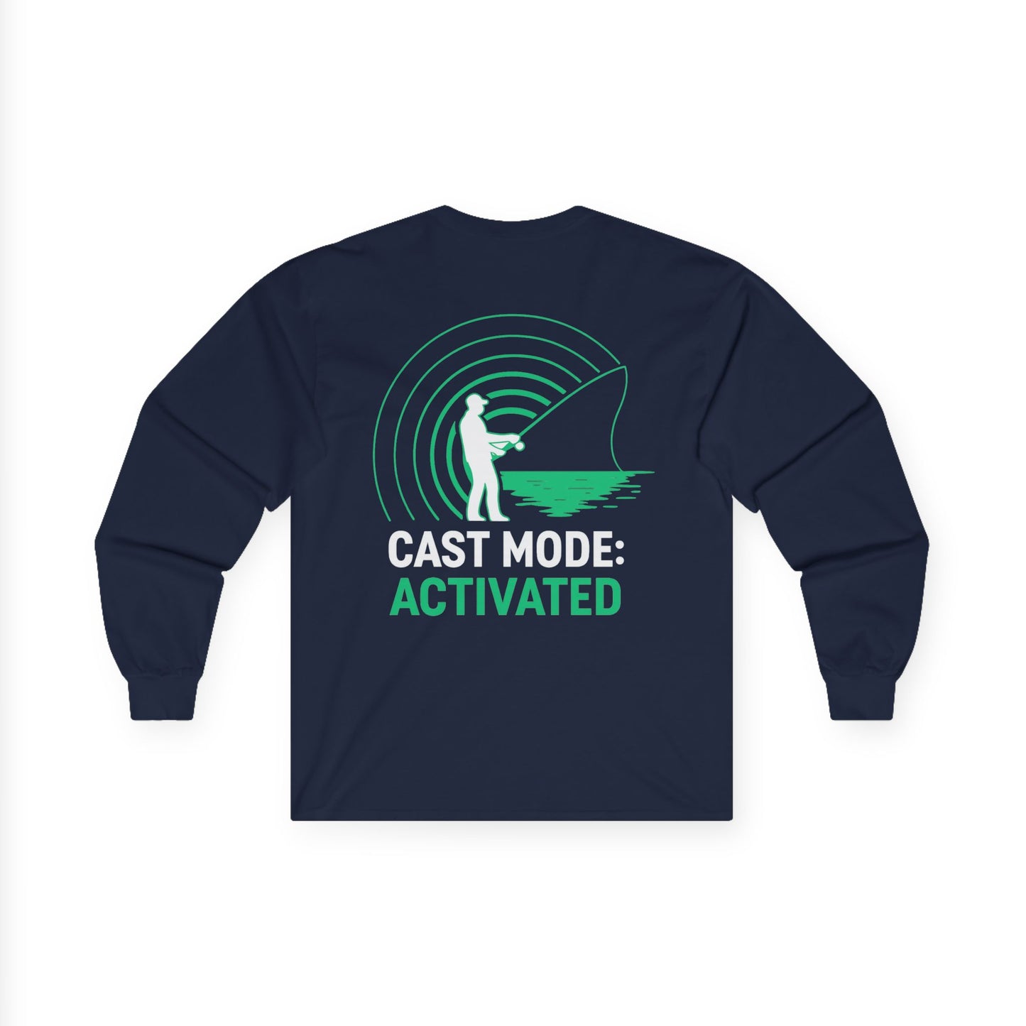 Cast Mode On Long Sleeve Tee – Front & Back
