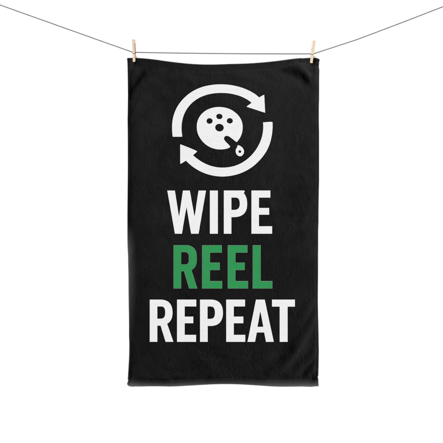 Wipe Reel Repeat Fishing Hand Towel