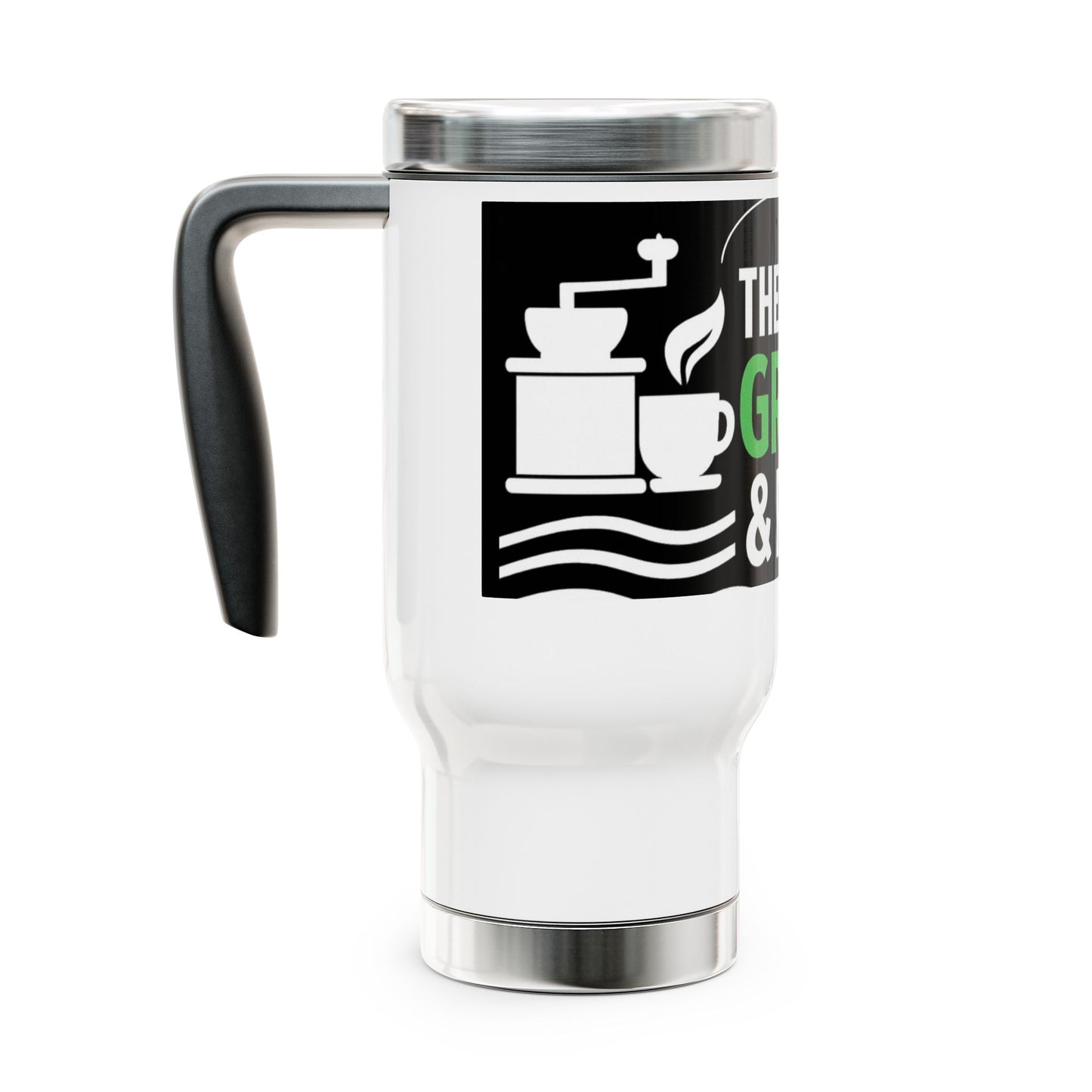 The Daily Grind & Reel Fishing Travel Mug