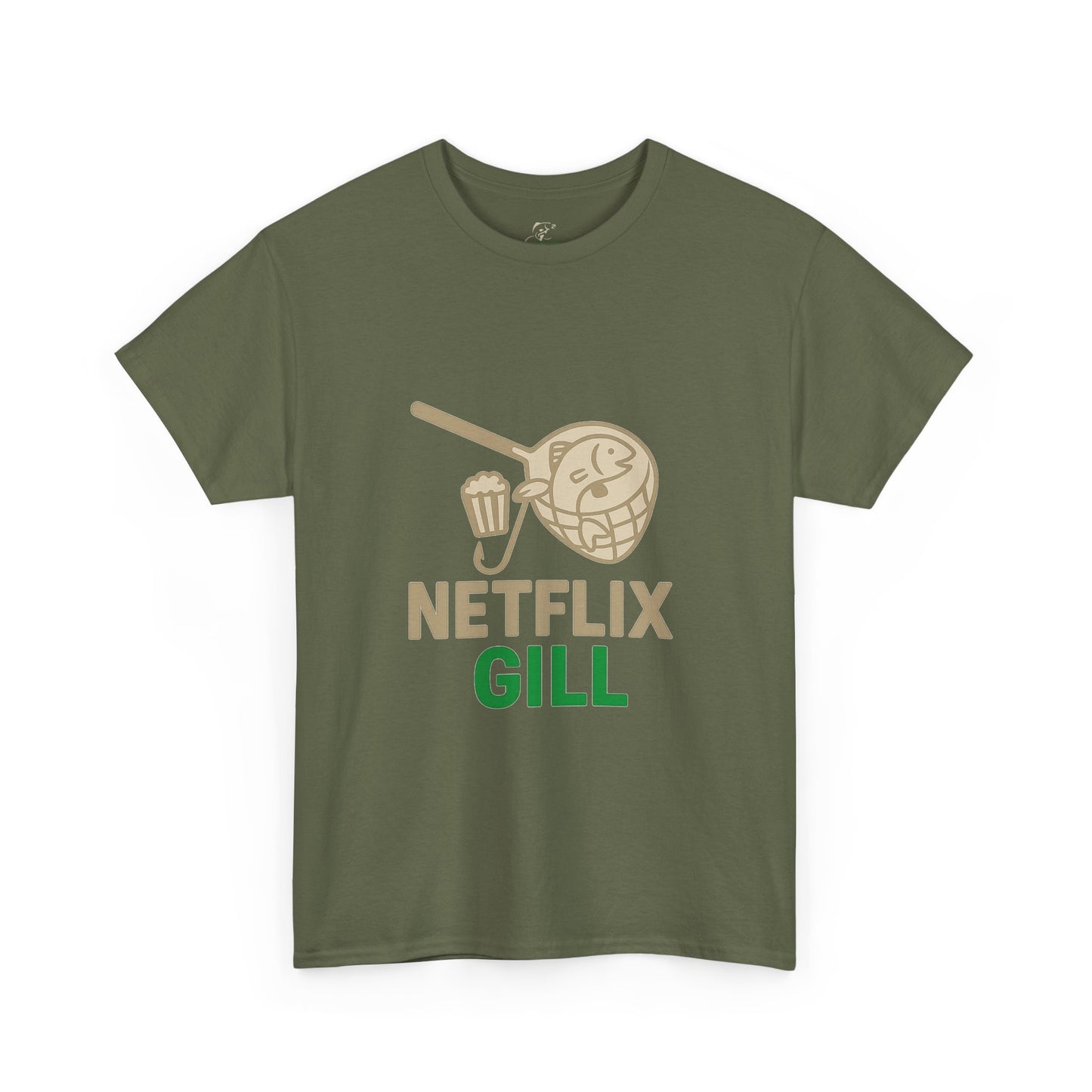 Netflix & Chill Fishing Tee, Unisex Cotton T-Shirt for Fishing Lovers, Gift for Anglers, Perfect for Outdoors, Casual Wear