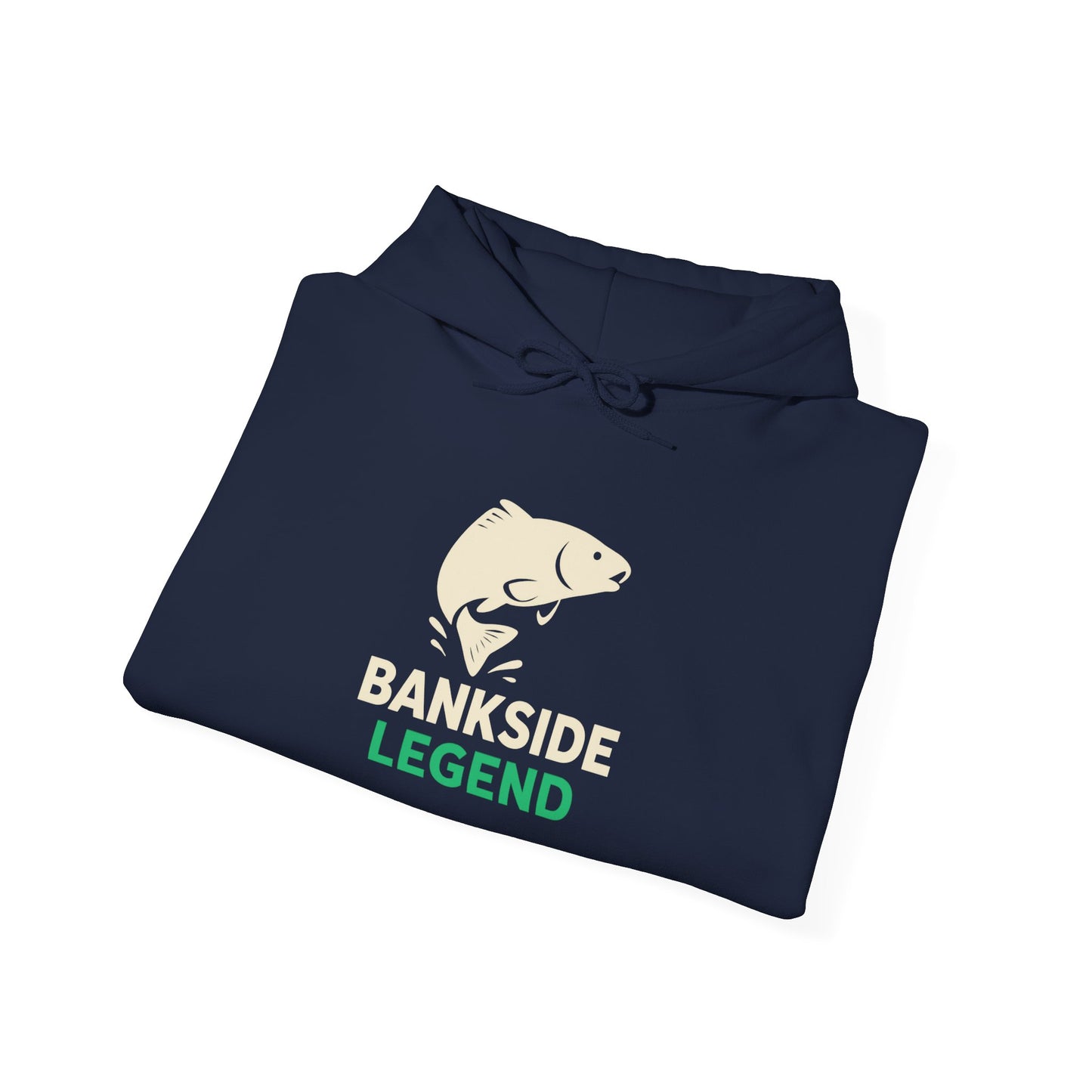 Bankside Legend Fishing Hoodie, Unisex Fishing Sweatshirt, Outdoor Adventure Apparel, Gift for Anglers, Camping Wear, Session King