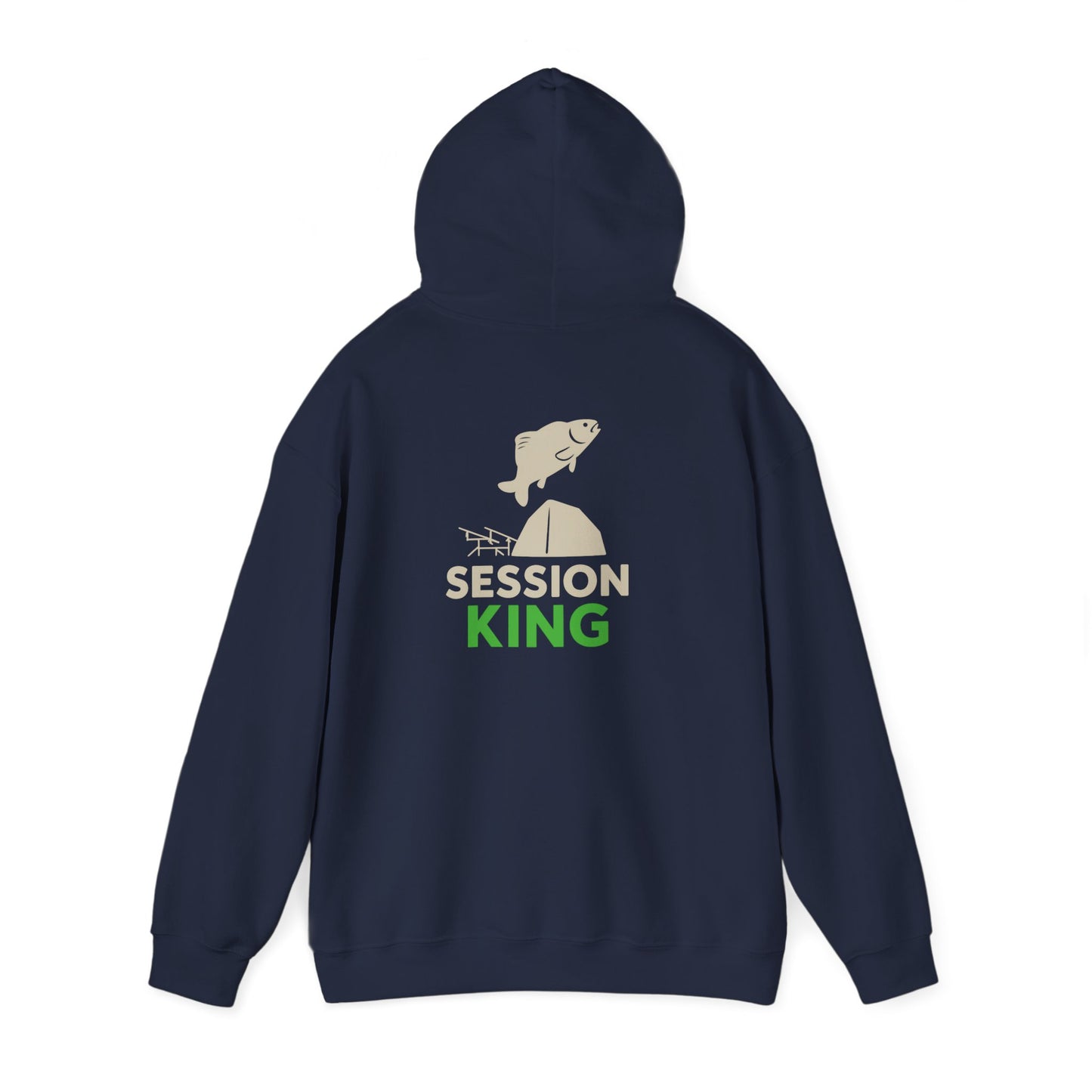 Bankside Legend Fishing Hoodie, Unisex Fishing Sweatshirt, Outdoor Adventure Apparel, Gift for Anglers, Camping Wear, Session King