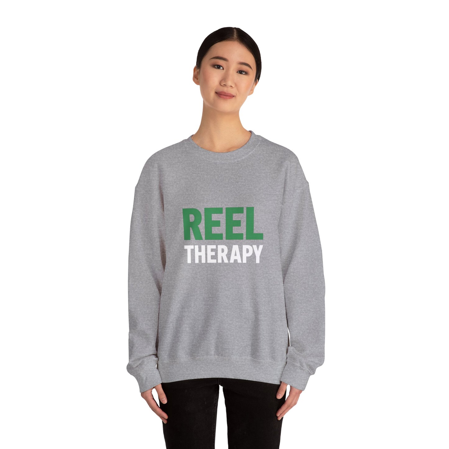Reel Therapy Sweatshirt – Front & Back Design