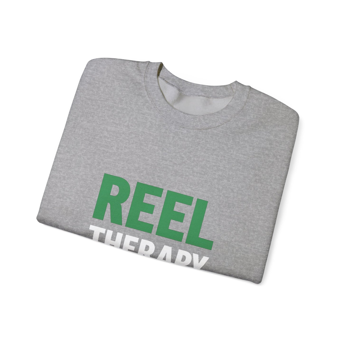 Reel Therapy Sweatshirt – Front & Back Design