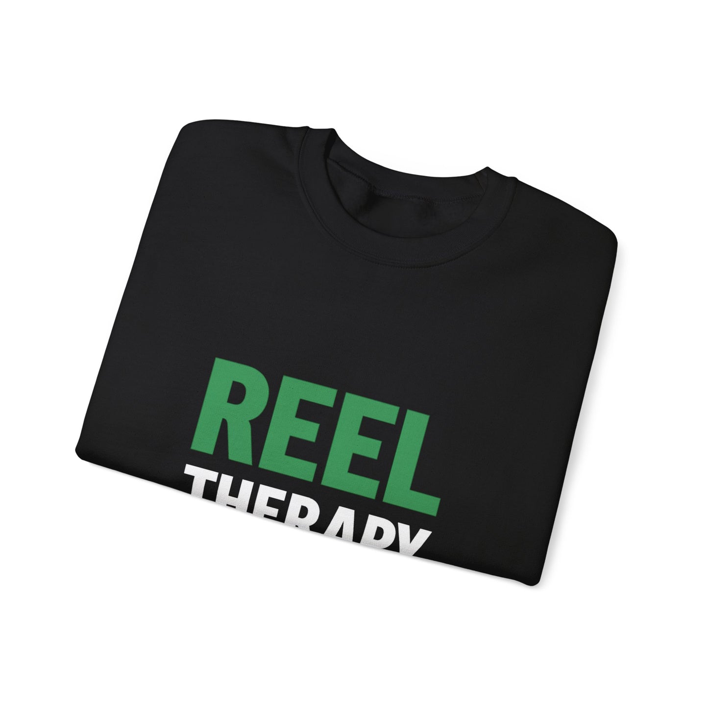 Reel Therapy Sweatshirt – Front & Back Design