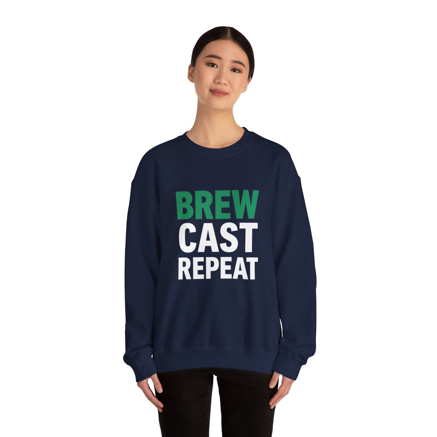 Brew Cast Repeat Sweatshirt – Front & Back Design