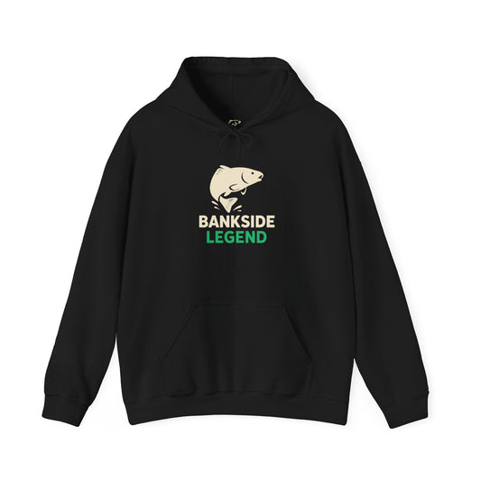 Bankside Legend Fishing Hoodie, Unisex Fishing Sweatshirt, Outdoor Adventure Apparel, Gift for Anglers, Camping Wear, Session King