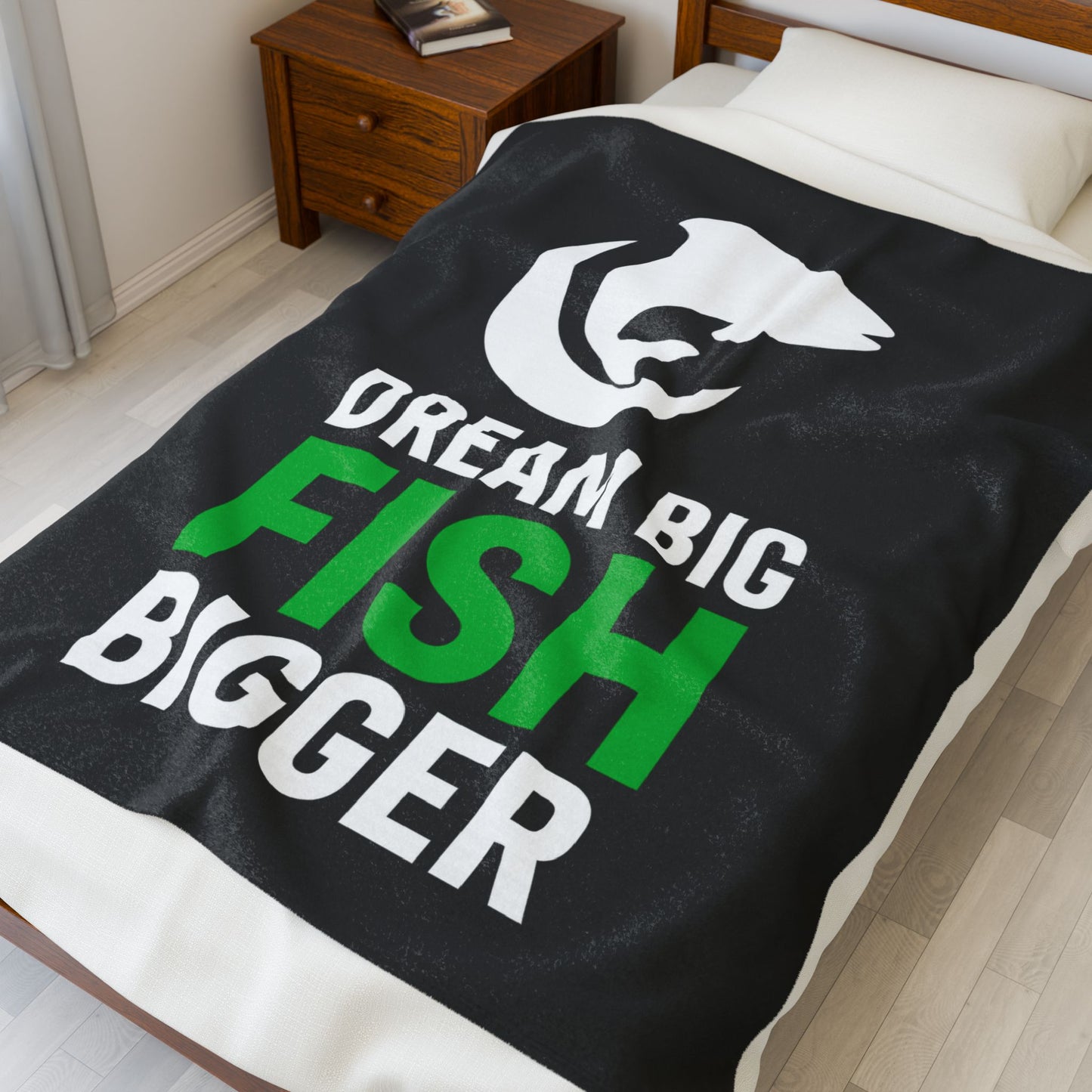 Dream Big Fish Bigger Fishing Blanket