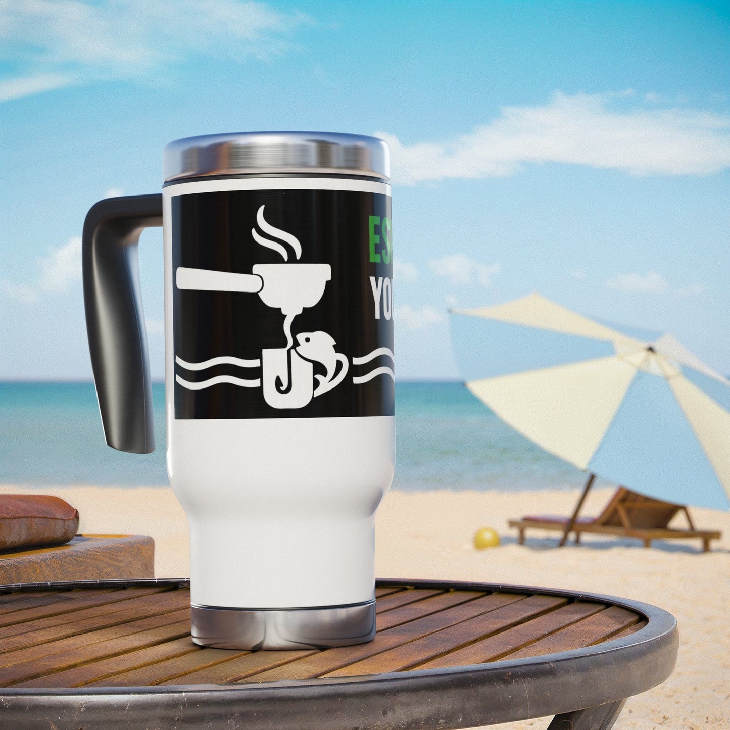 Espresso Your Cast Fishing Travel Mug