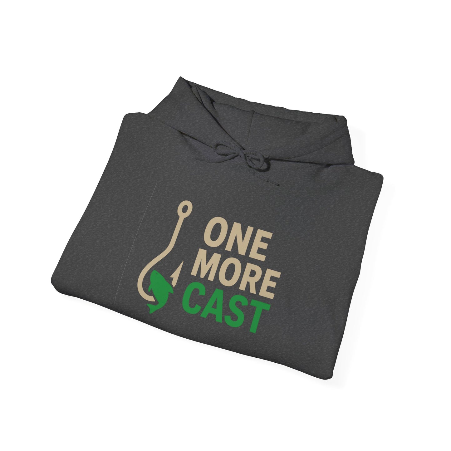Fishing Themed Hoodie: Perfect for Anglers, One More Cast, Never Enough, Gift for Dad, Cozy Fishing Apparel