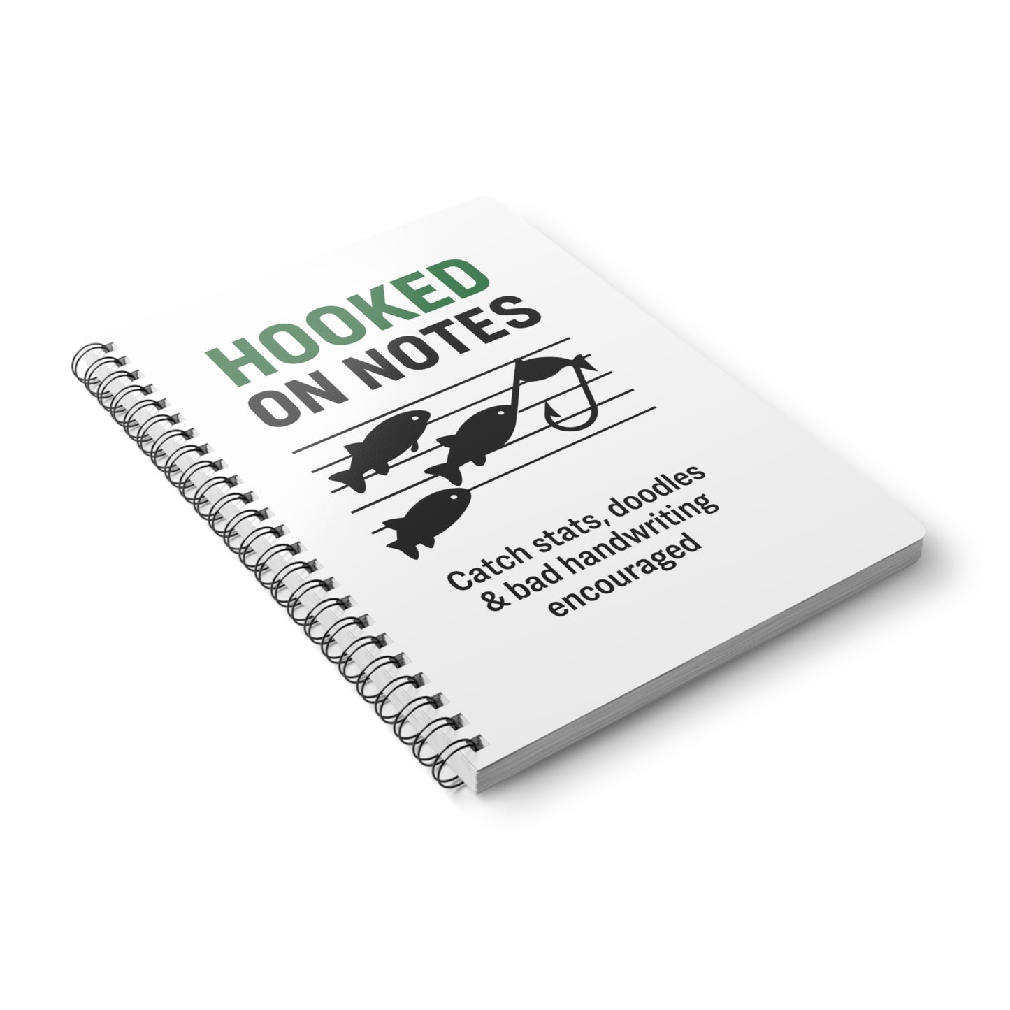 Hooked on Notes – Funny Fishing Log & Journal for Anglers