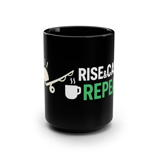 Rise Cast Repeat Fishing Mug