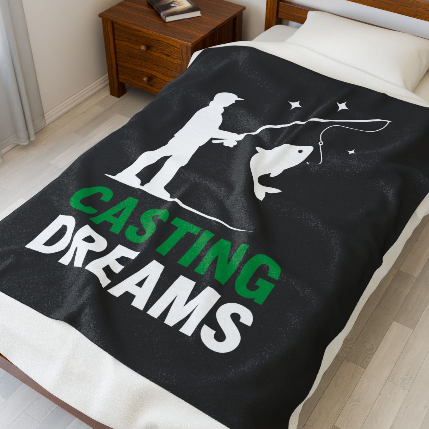 Casting Dreams Fishing Plush Blanket
