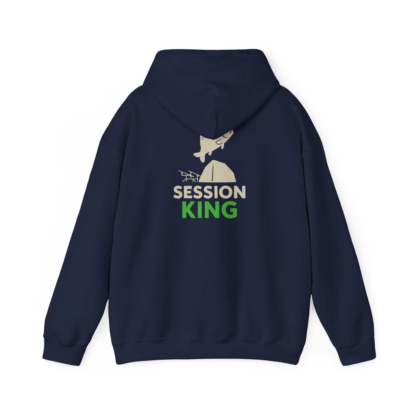 Bankside Legend Fishing Hoodie, Unisex Fishing Sweatshirt, Outdoor Adventure Apparel, Gift for Anglers, Camping Wear, Session King