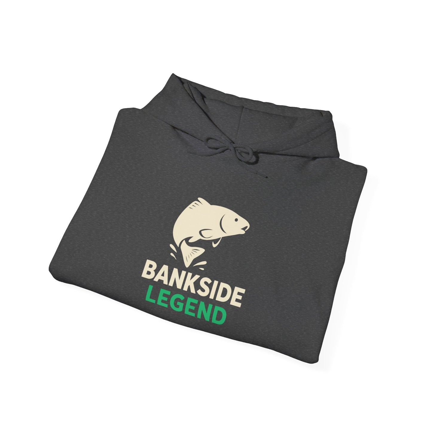 Bankside Legend Fishing Hoodie, Unisex Fishing Sweatshirt, Outdoor Adventure Apparel, Gift for Anglers, Camping Wear, Session King