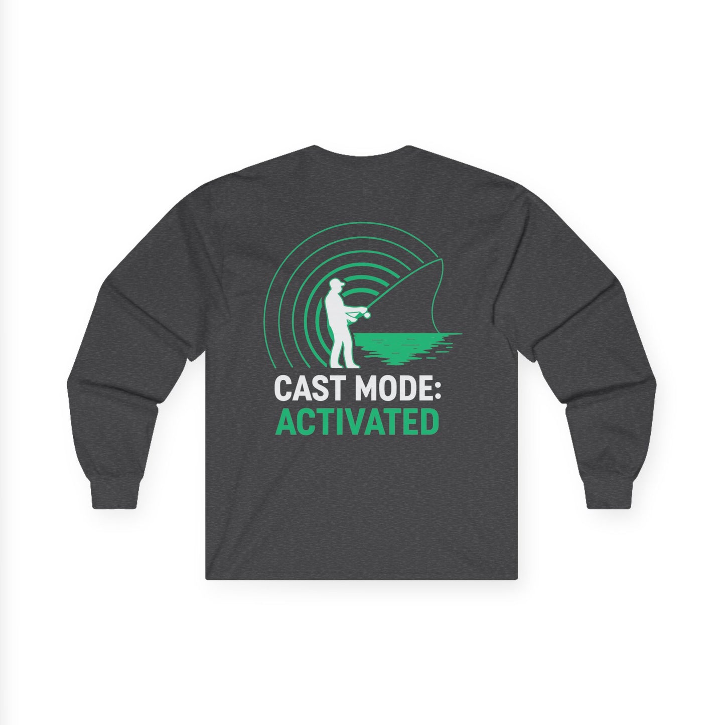 Cast Mode On Long Sleeve Tee – Front & Back