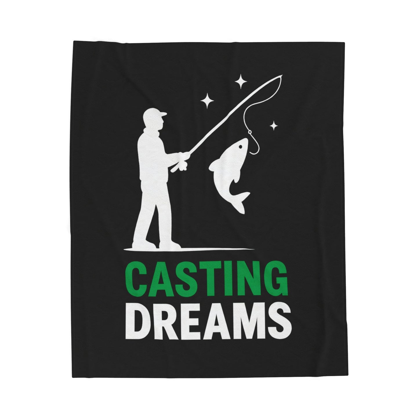 Casting Dreams Fishing Plush Blanket