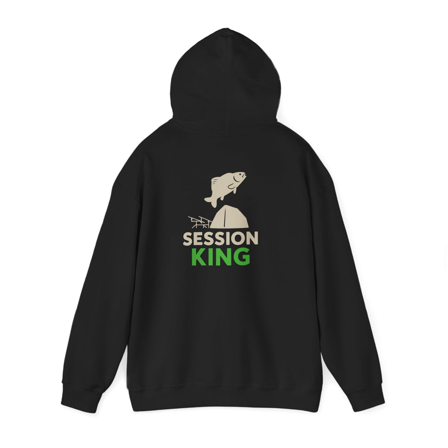 Bankside Legend Fishing Hoodie, Unisex Fishing Sweatshirt, Outdoor Adventure Apparel, Gift for Anglers, Camping Wear, Session King