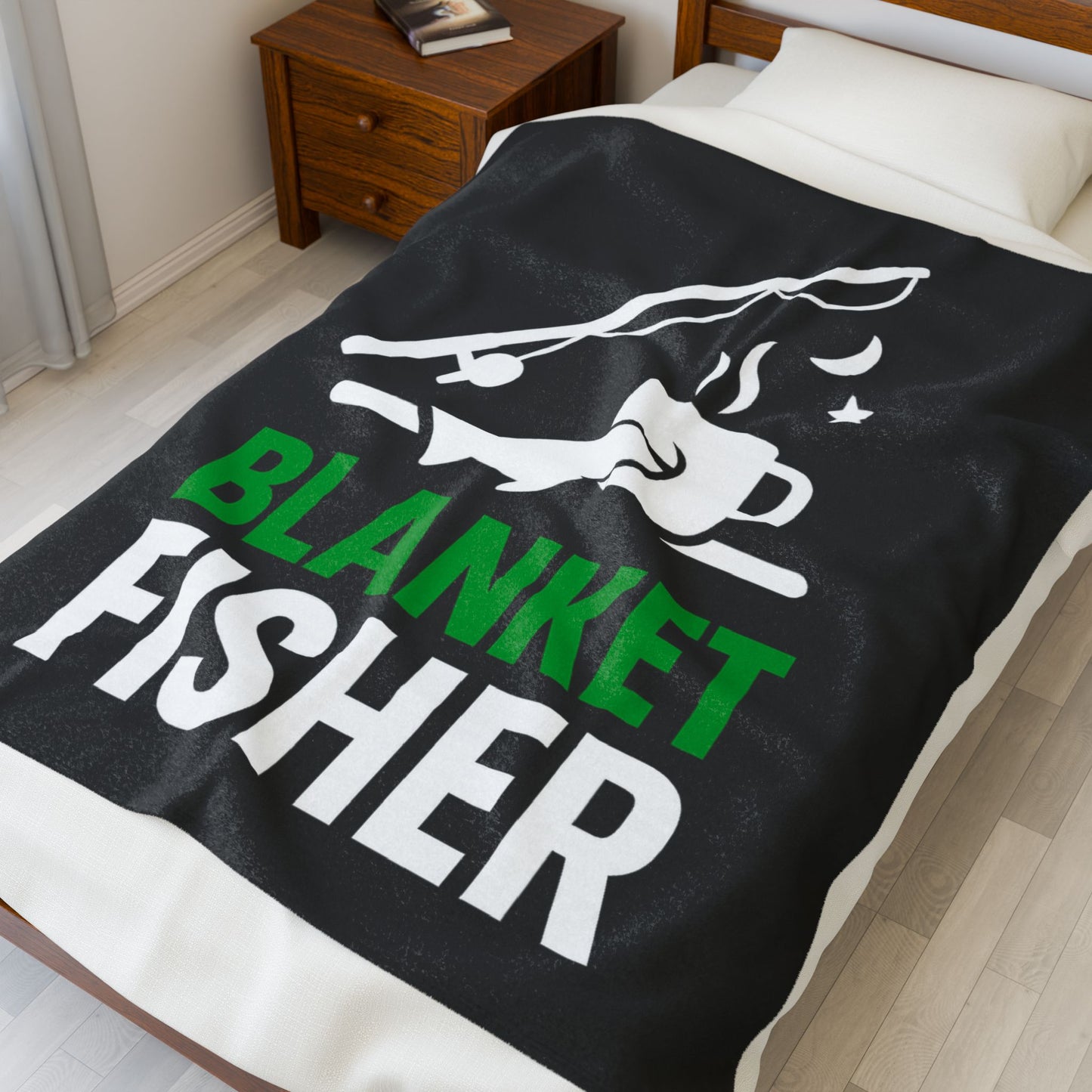 Blanket Fisher Fishing Plush Blanket