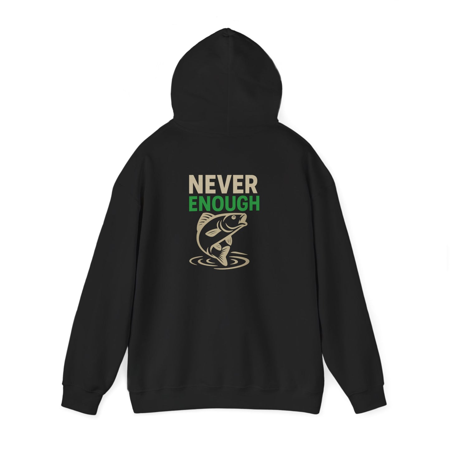 Fishing Themed Hoodie: Perfect for Anglers, One More Cast, Never Enough, Gift for Dad, Cozy Fishing Apparel